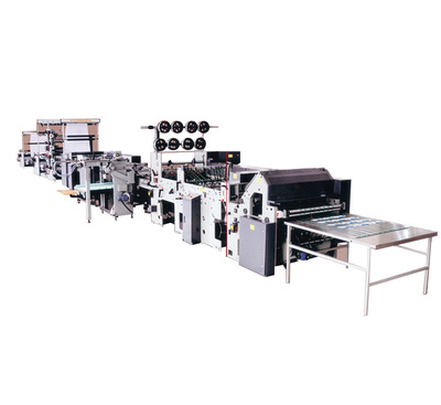 GB-1020S 卷筒紙高速柔印騎馬釘聯動生產線 （雙紙路）